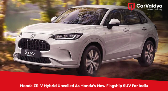 Honda ZR-V Hybrid Revealed As Flagship SUV For India