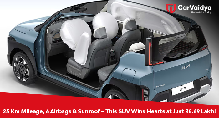 25 Km Mileage, 6 Airbags & Sunroof – This SUV Wins Hearts at Just ₹8.69 Lakh