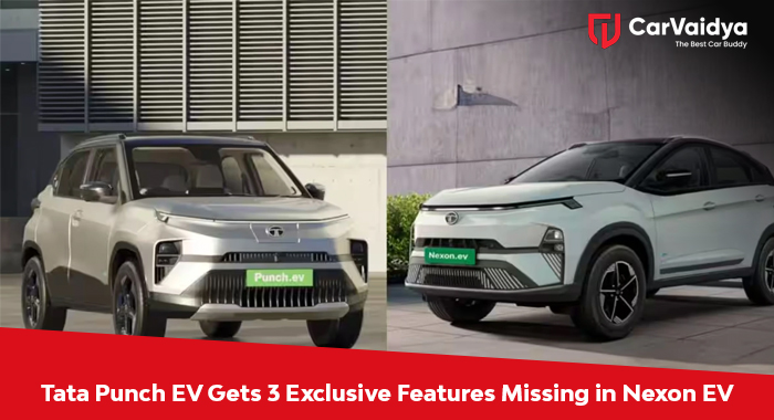 Tata Punch EV Gets 3 Exclusive Features Missing in Nexon EV