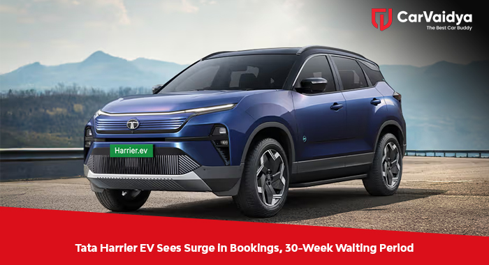 Tata Harrier EV Sees Surge in Bookings, 30-Week Waiting Period