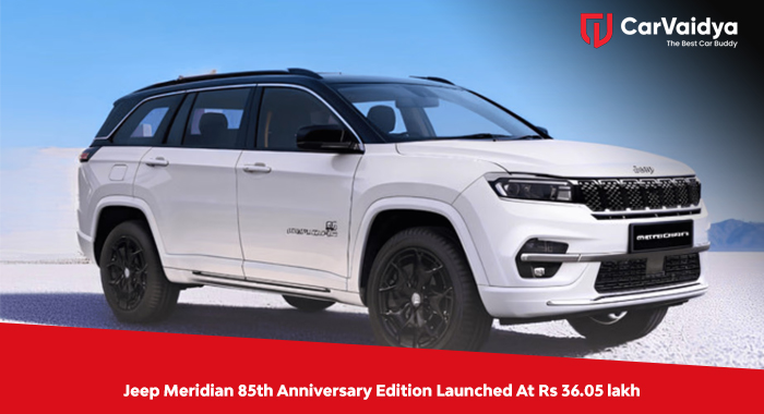 Jeep Meridian 85th Anniversary Edition Launched At Rs 36.05 lakh