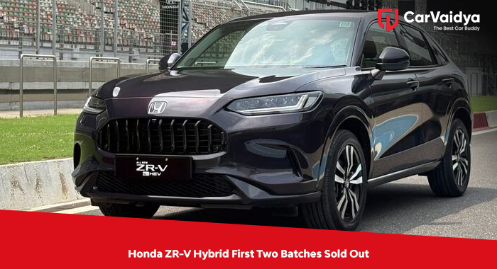 Honda ZR-V Hybrid First Two Batches Sold Out