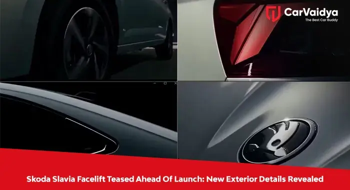  Skoda Slavia Facelift Teased Ahead Of Launch: New Exterior Details Revealed