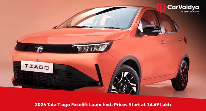 2026 Tata Tiago Facelift Launched: Prices Start at ₹4.69 Lakh 
