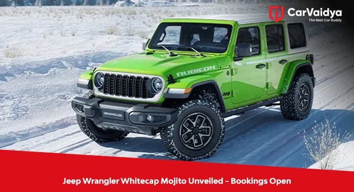 Jeep Wrangler Whitecap Mojito Unveiled - Bookings Open