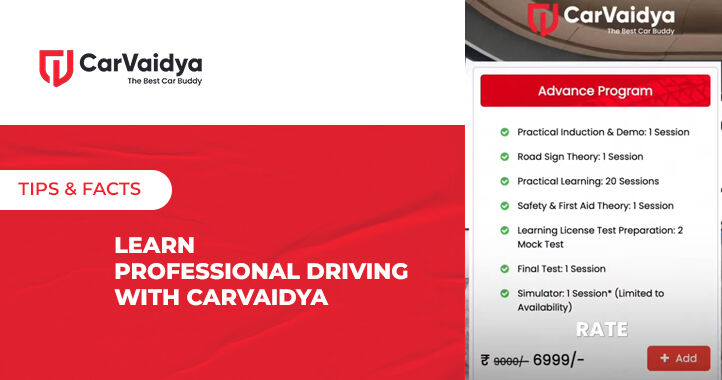 Learn Professional Driving with CarVaidya |